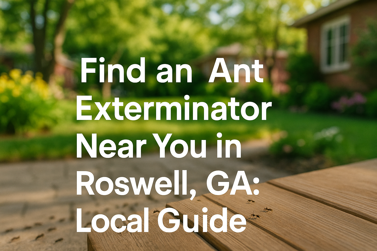 Ant Exterminator Roswell, GA