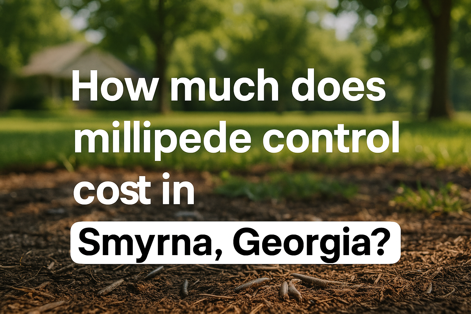Millipede control cost Smyrna