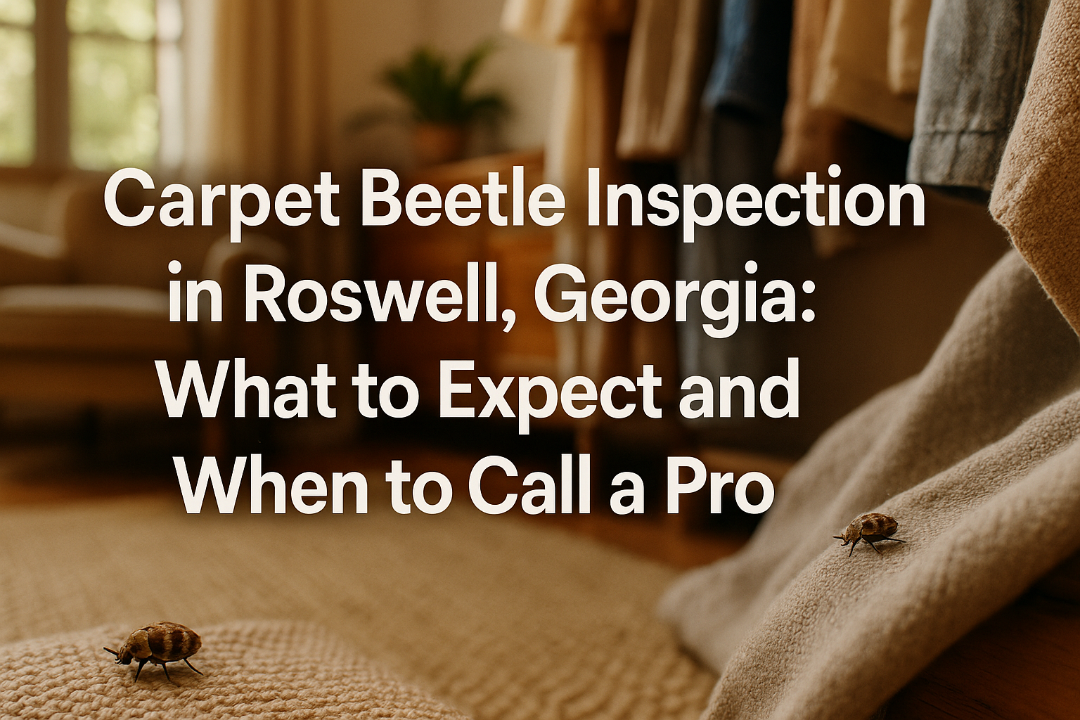 Carpet Beetle Inspection in Roswell, Georgia: What to Expect and When to Call a Pro