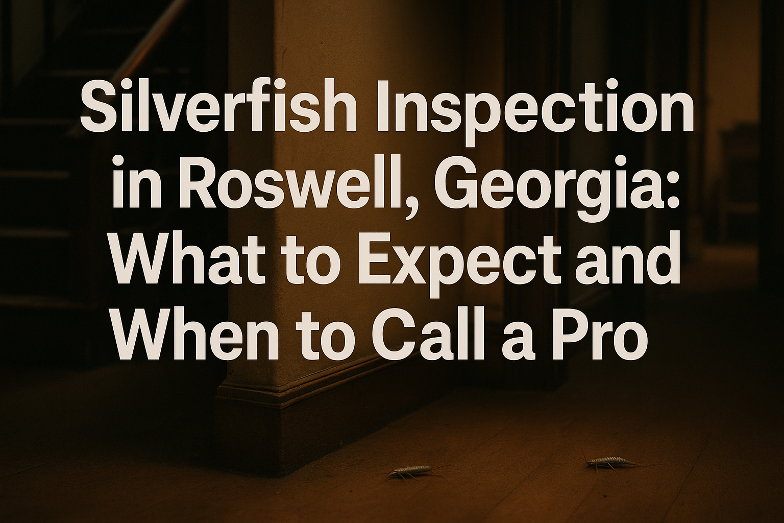 Silverfish Inspection in Roswell, Georgia: What to Expect and When to Call a Pro