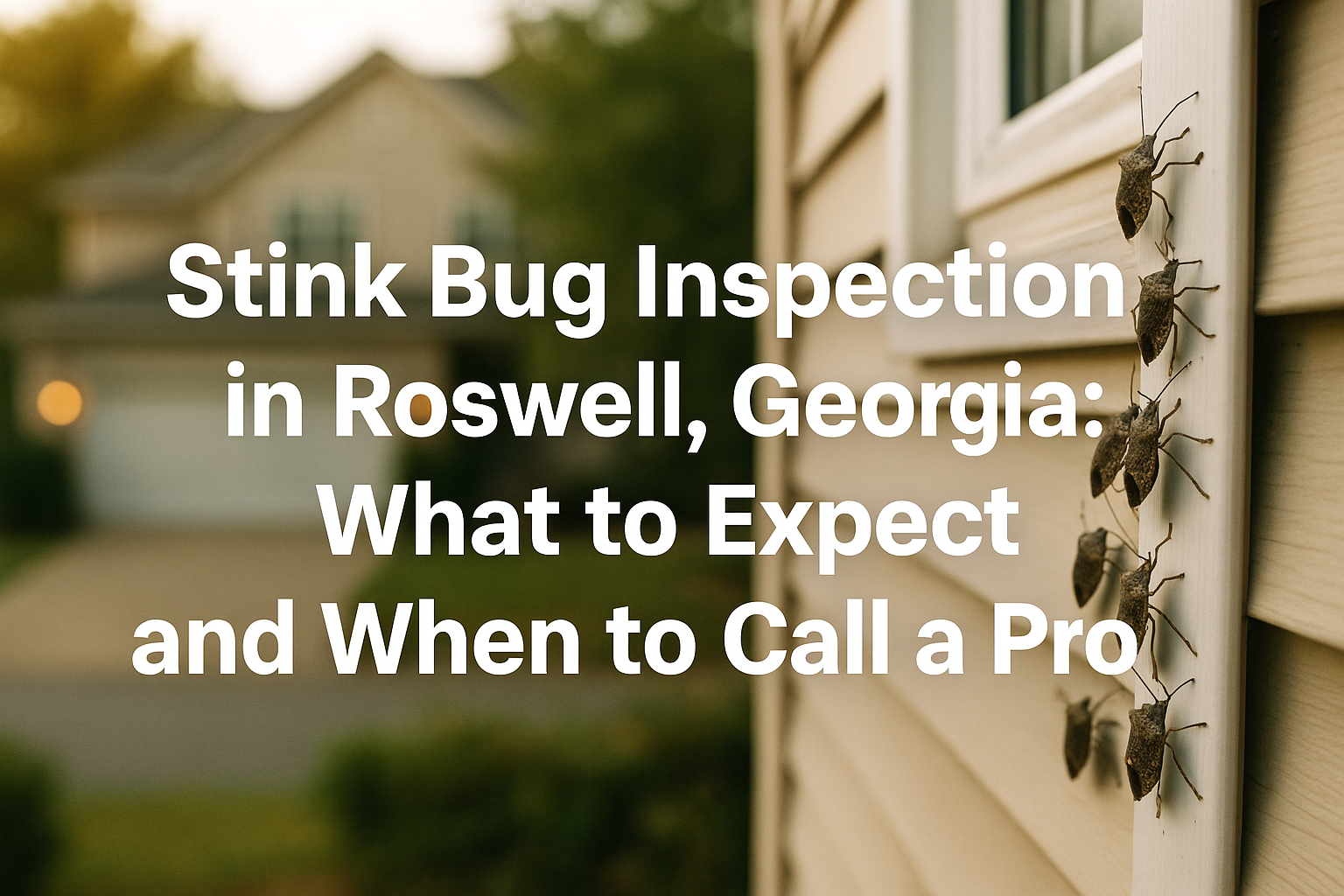 Stink Bug Inspection in Roswell, Georgia: What to Expect and When to Call a Pro