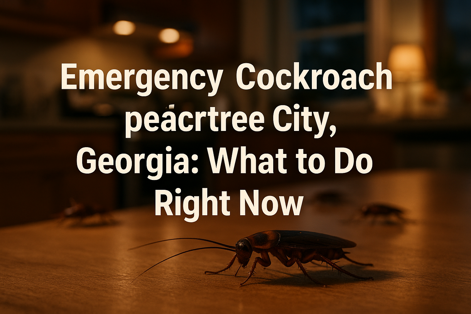 Emergency Cockroach Control in Peachtree City, Georgia: What to Do Right Now
