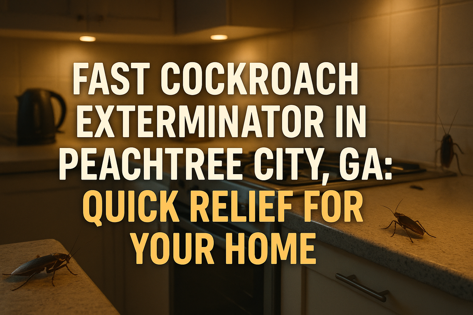 Fast Cockroach Exterminator in Peachtree City, GA: Quick Relief for Your Home