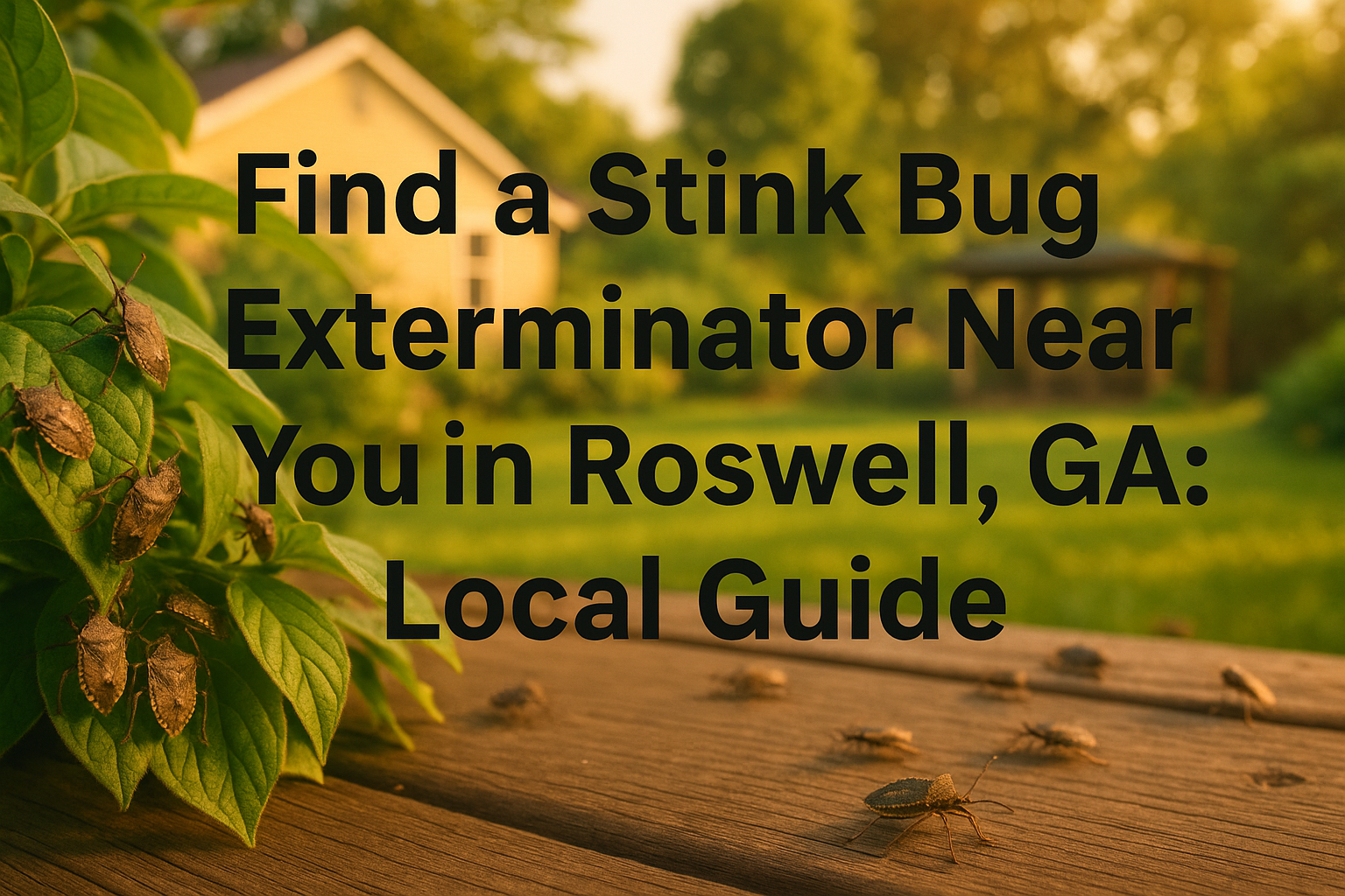 Find a Stink Bug Exterminator Near You in Roswell, GA: Local Guide