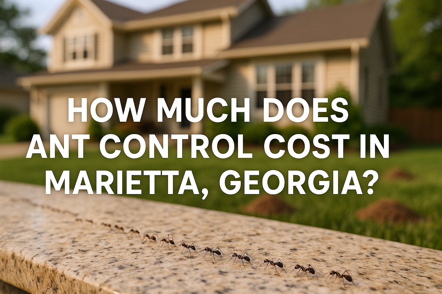 How much does ant control cost in Marietta, Georgia?