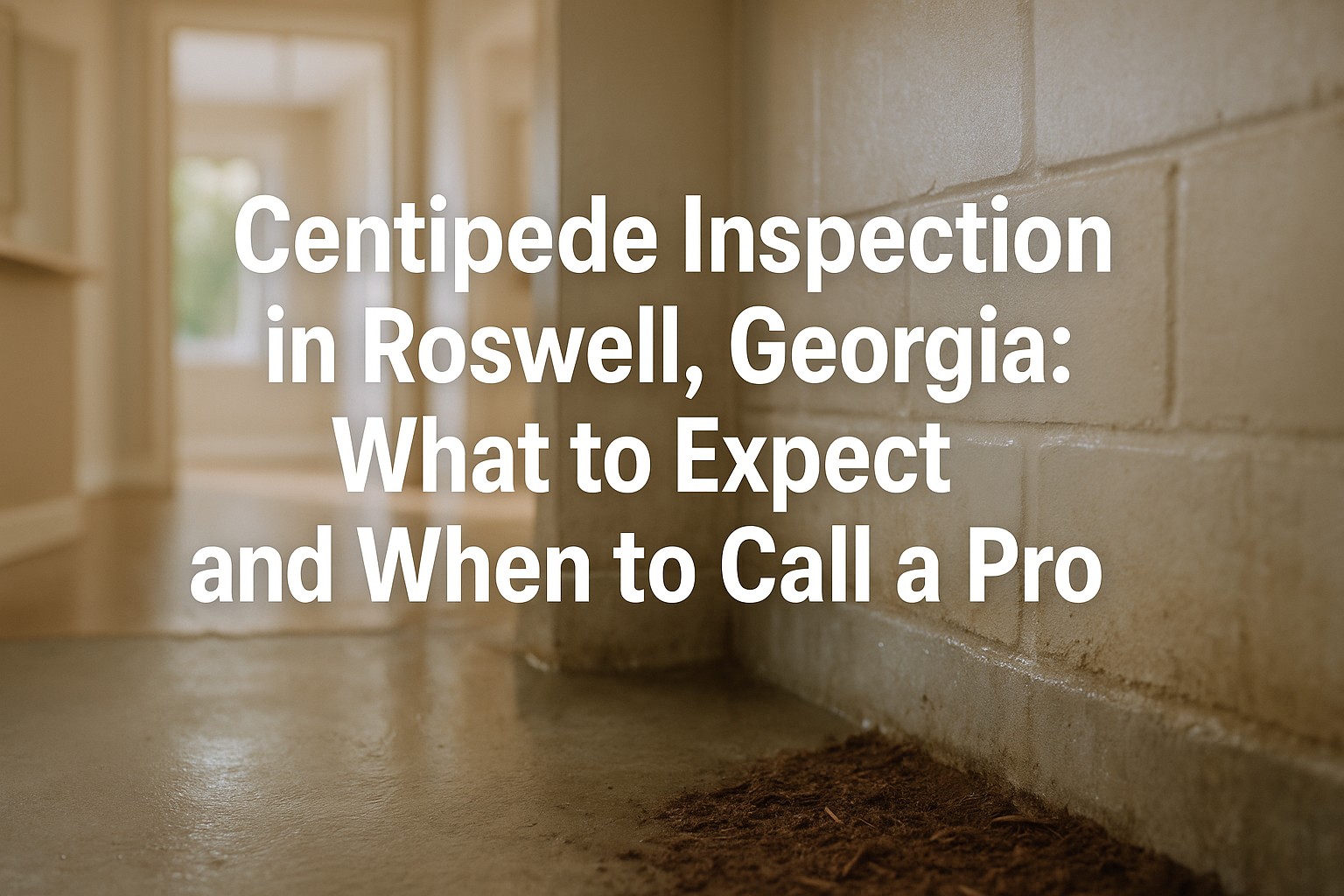 Centipede Inspection Roswell, Georgia