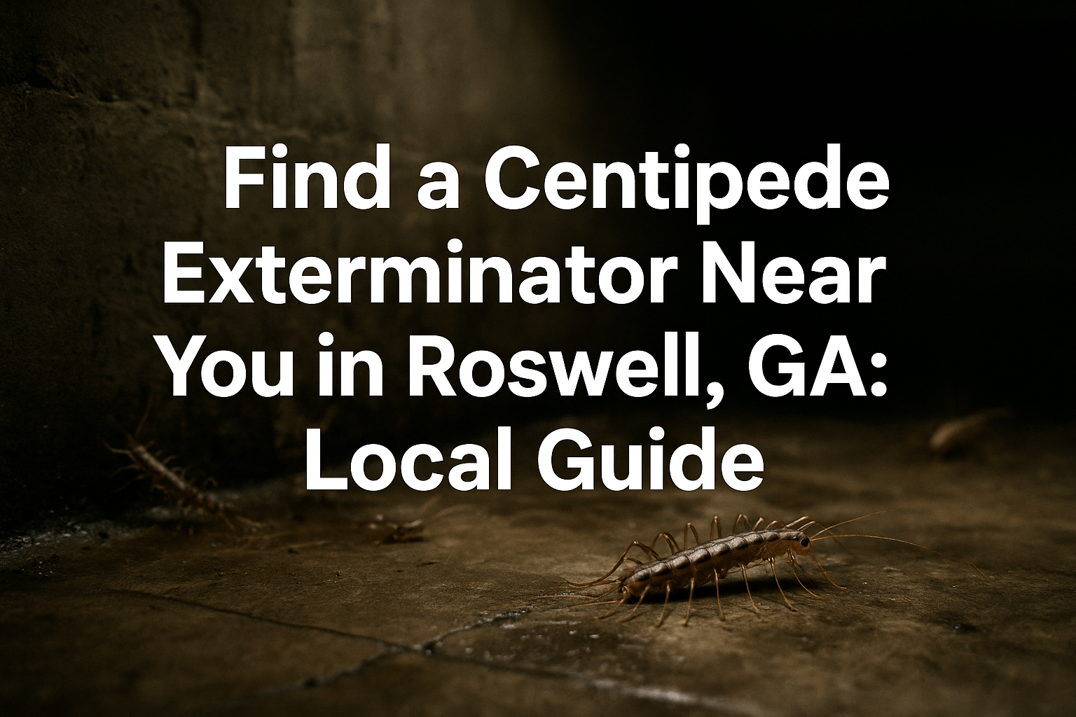Centipede Exterminator in Roswell, GA