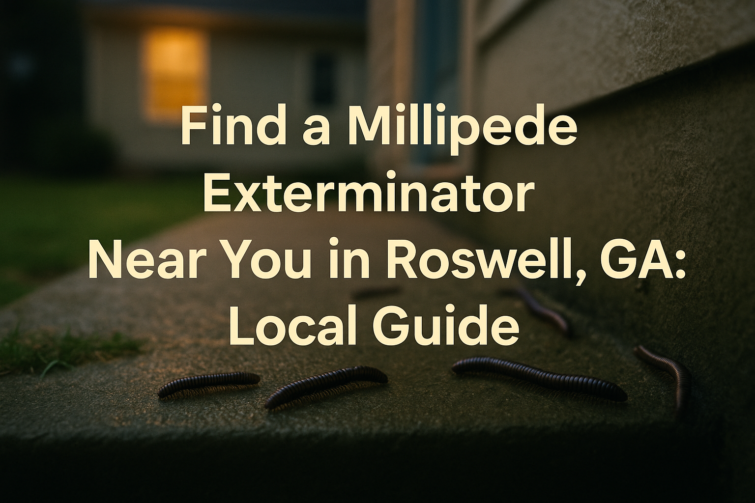 Millipede Exterminator Near Me