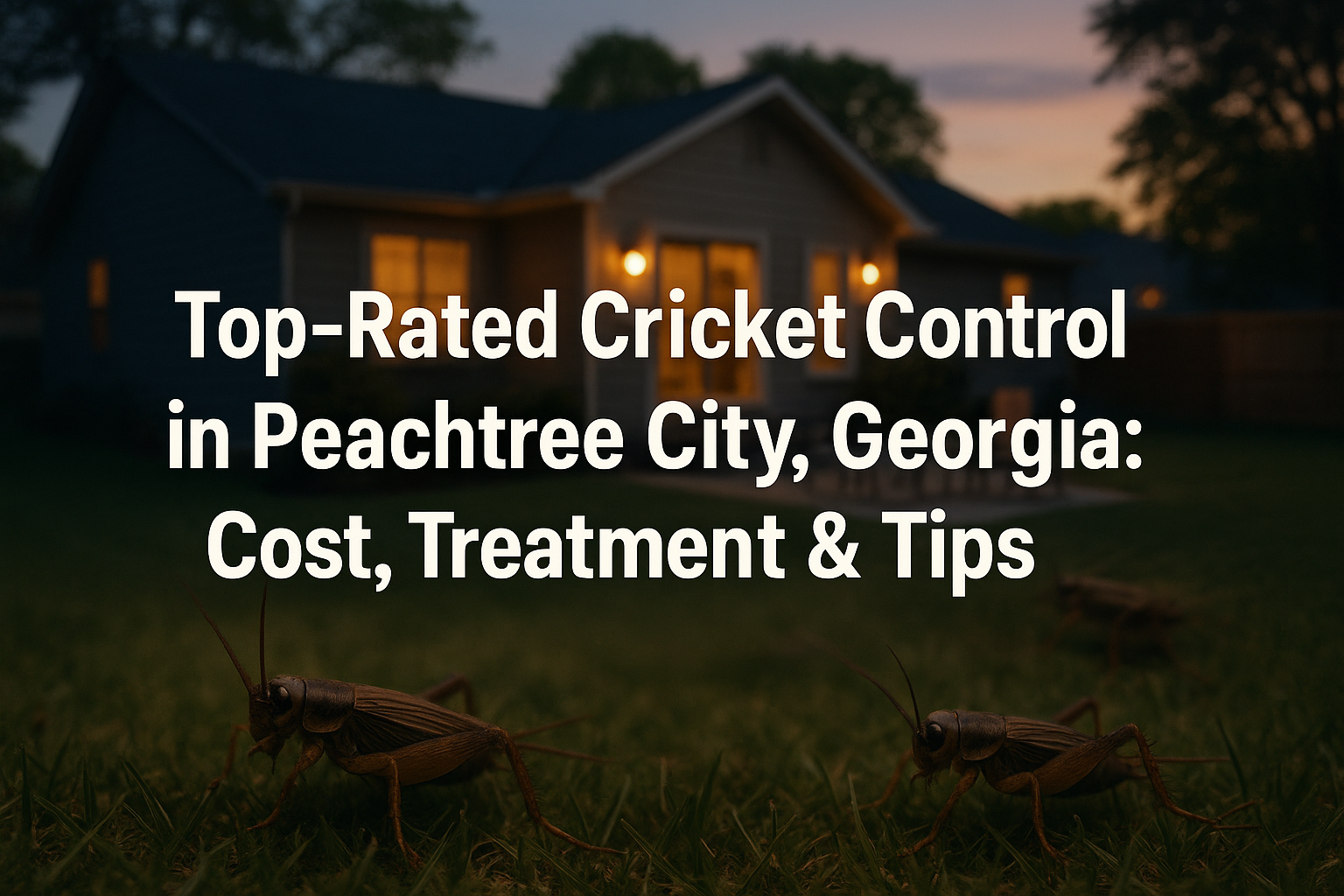 Top-Rated Cricket Control in Peachtree City, Georgia: Cost, Treatment & Tips