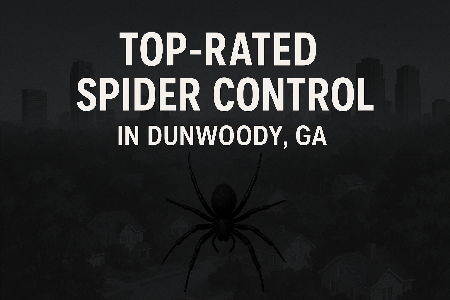 Spider Control in Dunwoody, GA