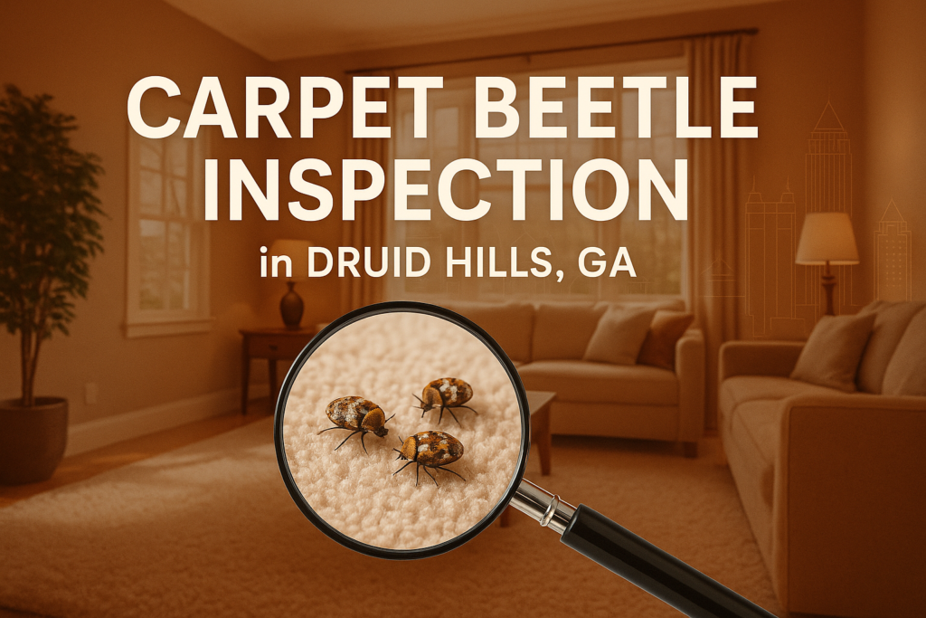 View of Carpet Beetle Inspection Druid Hills, GA | What to Expect