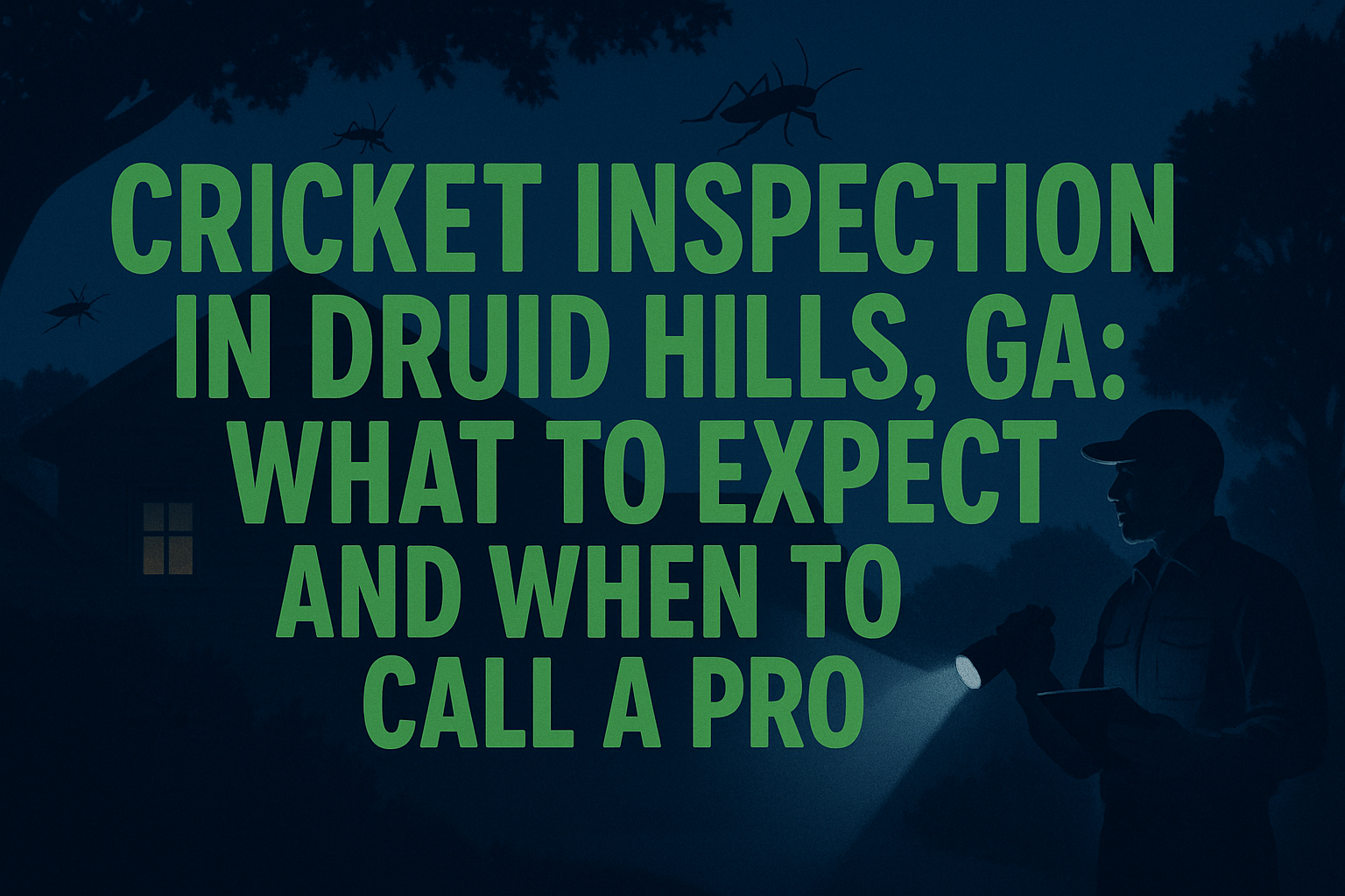 Cricket Inspection in Druid Hills, Georgia: What to Expect and When to Call a Pro