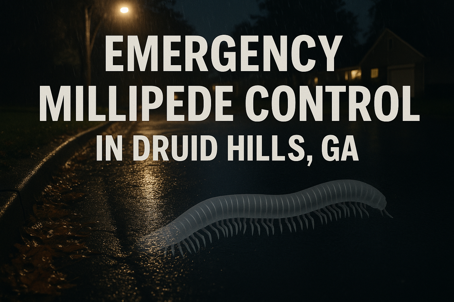 Emergency Millipede Control in Druid Hills