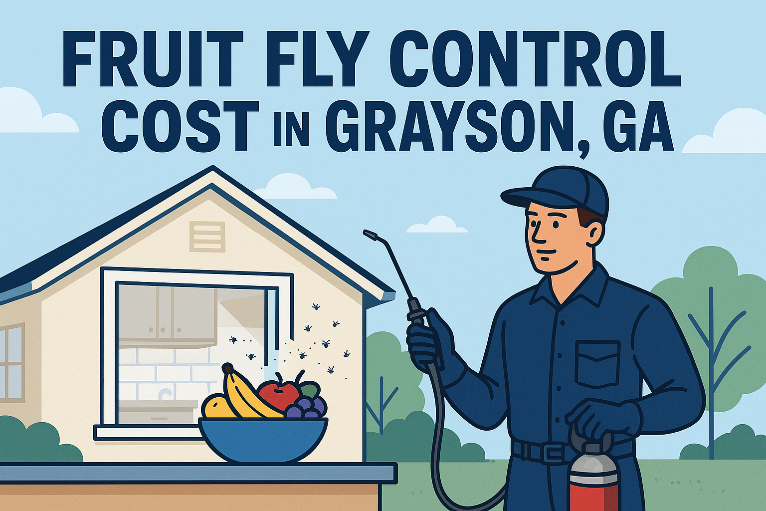 How much does fruit fly control cost in Grayson, Georgia?