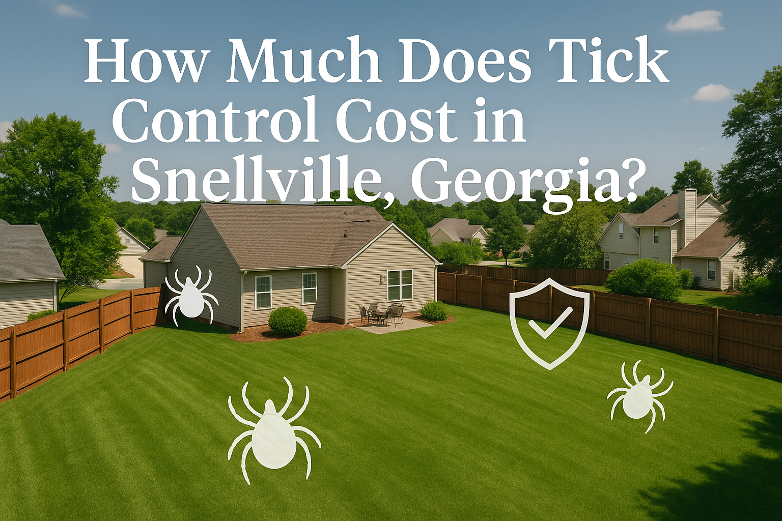 How much does tick control cost in Snellville, Georgia?