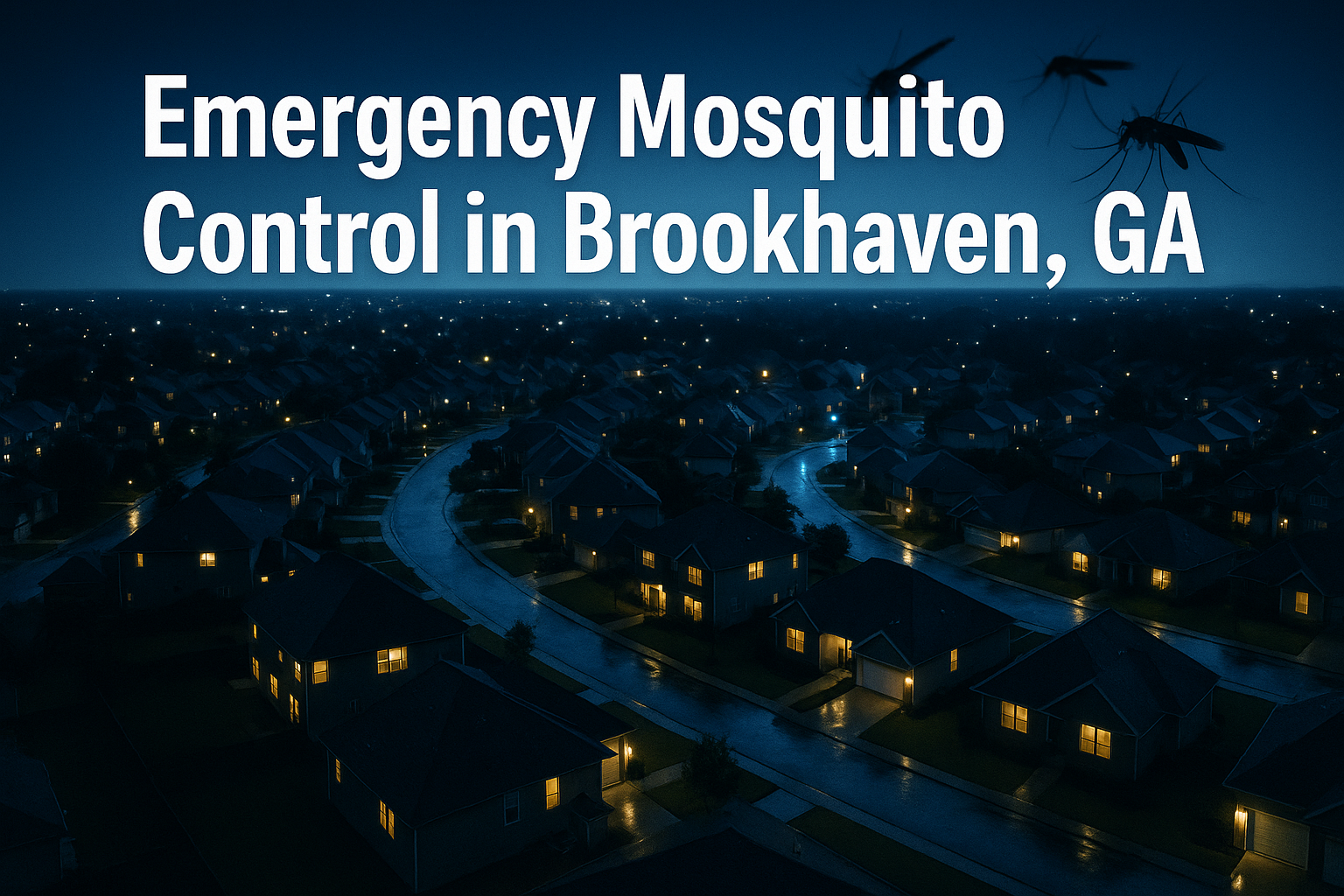 Emergency Mosquito Control Brookhaven, Georgia