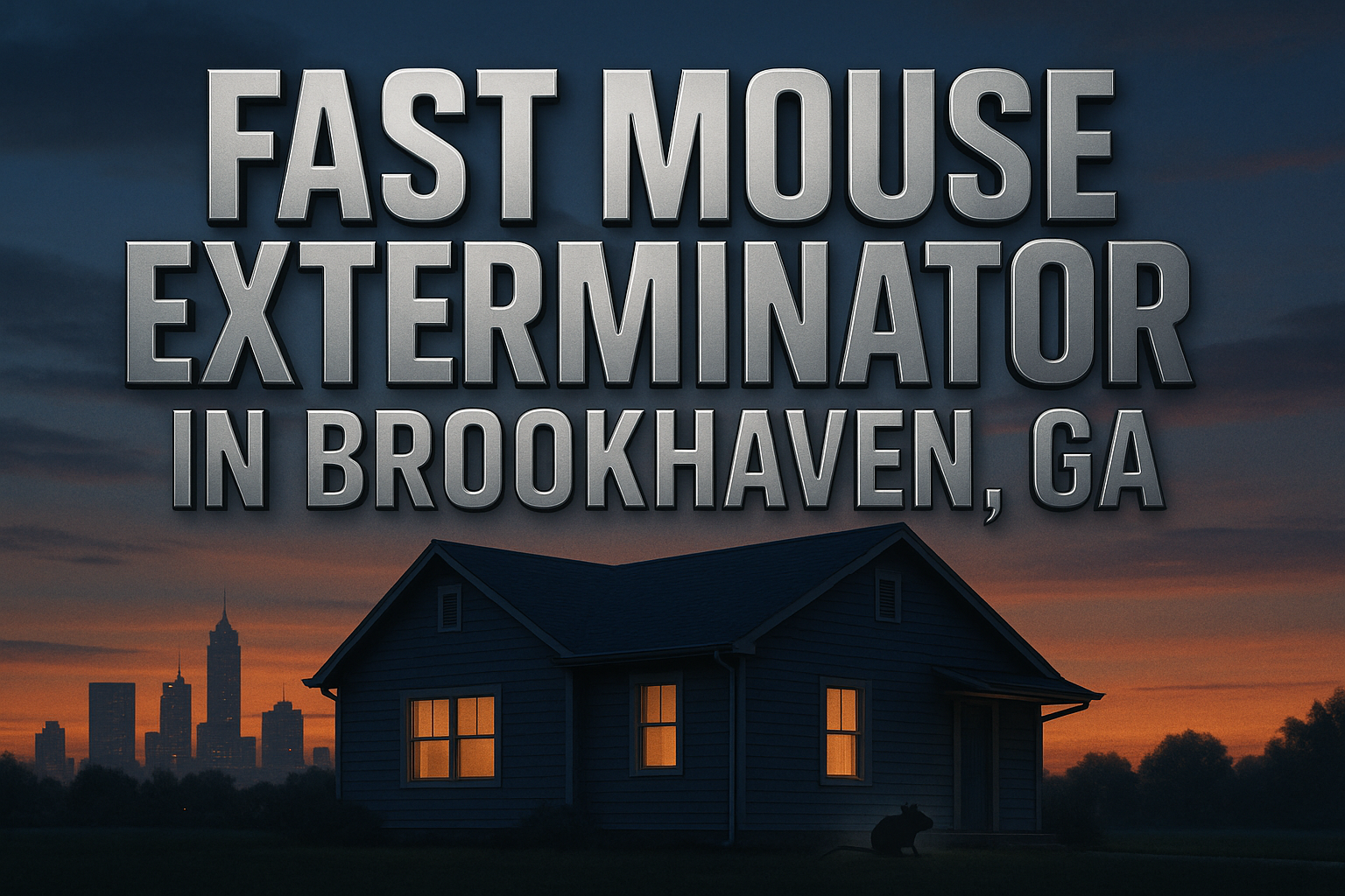 Mouse Exterminator Brookhaven, GA