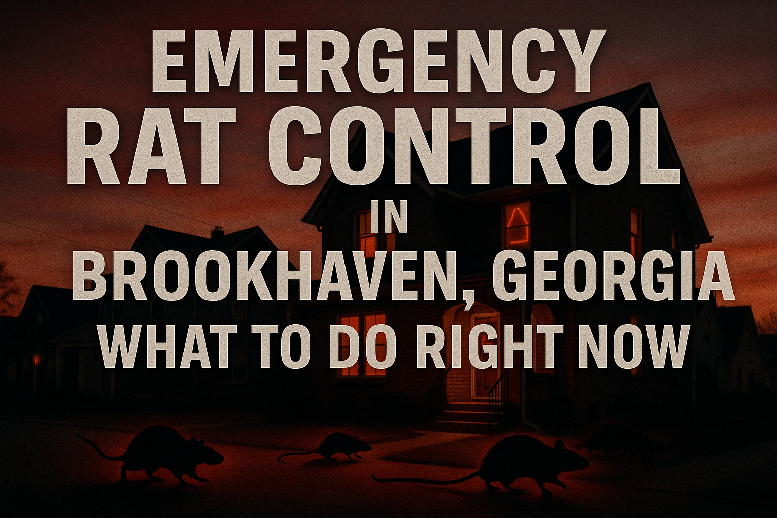 Rat Control Brookhaven, Georgia