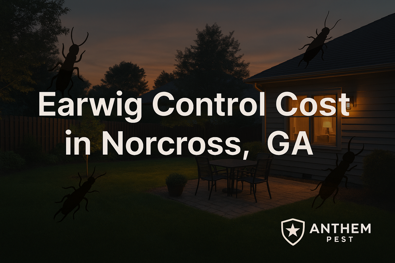 How much does earwig control cost in Norcross, Georgia?
