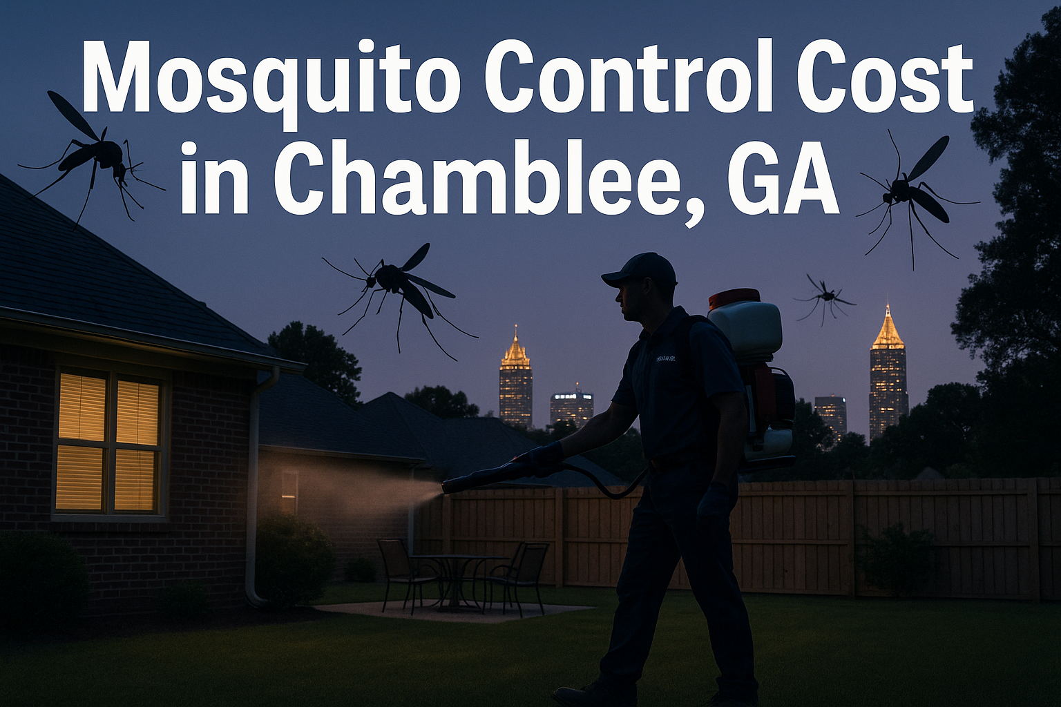 How much does mosquito control cost in Chamblee, Georgia?