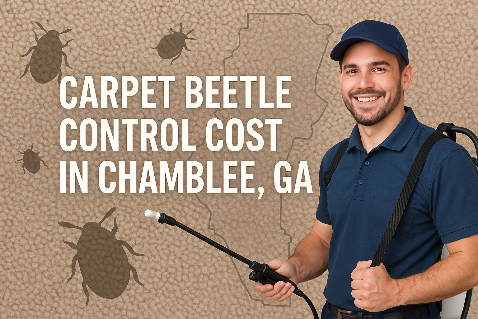 How much does carpet beetle control cost in Chamblee, Georgia?