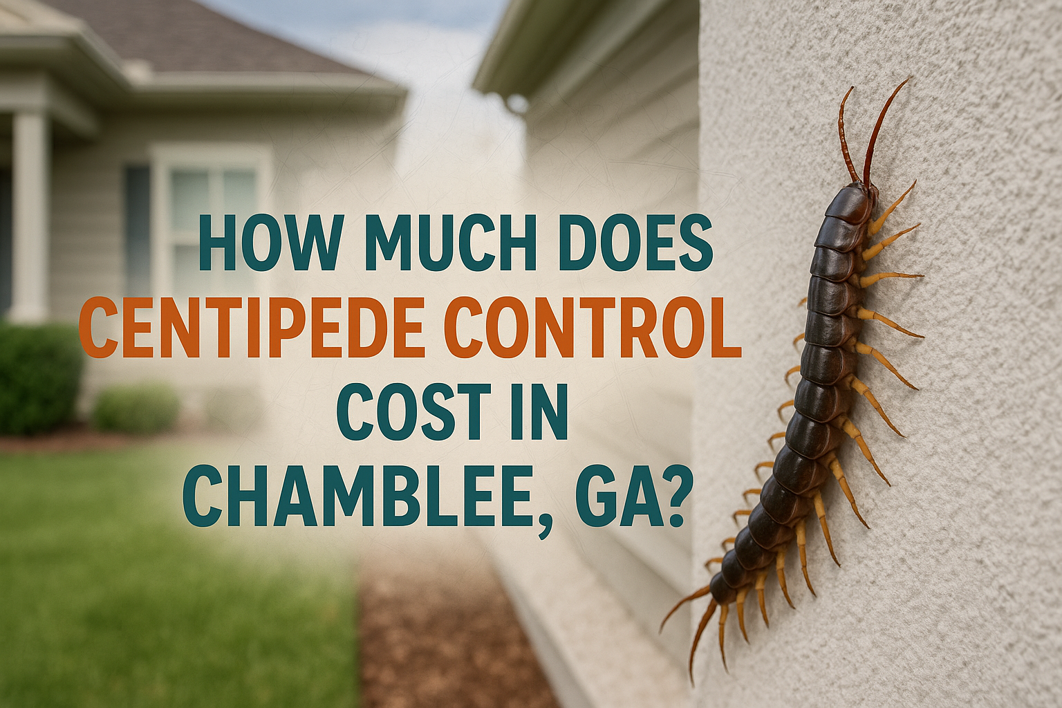 How much does centipede control cost in Chamblee, Georgia?