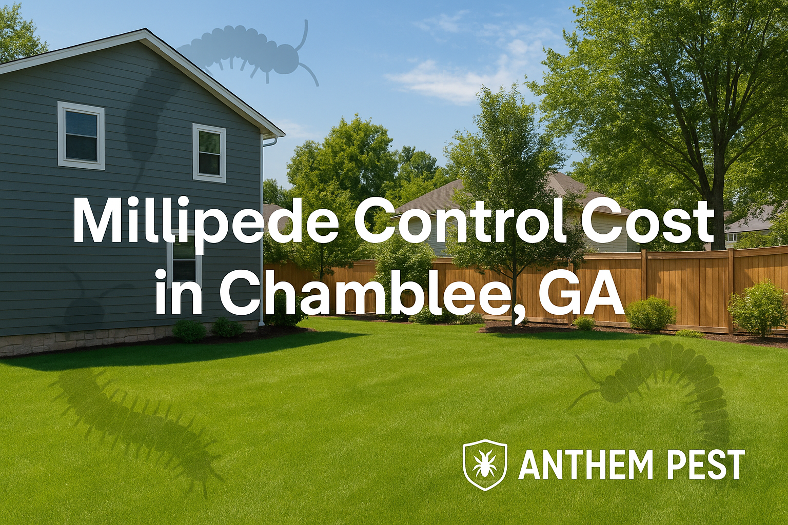 How much does millipede control cost in Chamblee, Georgia?