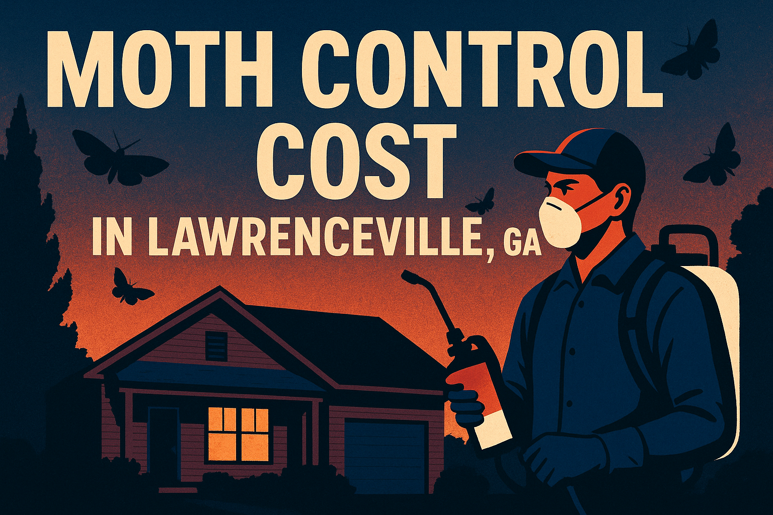How much does moth control cost in Lawrenceville, Georgia?