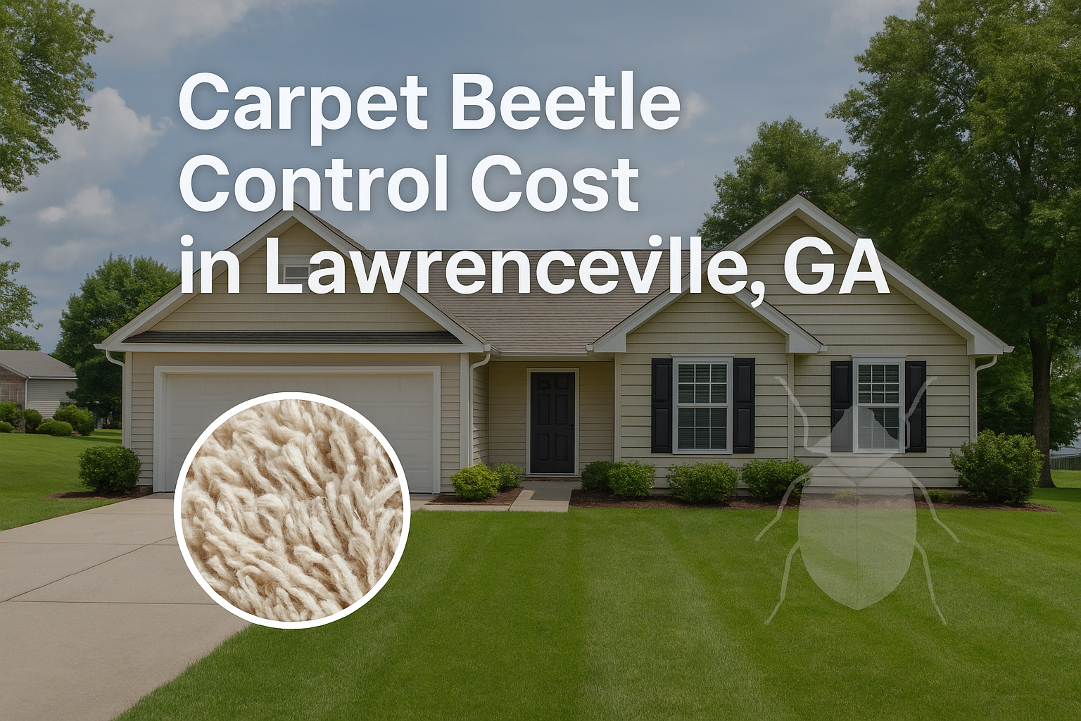 How much does carpet beetle control cost in Lawrenceville, Georgia? 8 How much does carpet beetle control cost in Lawrenceville, Georgia?