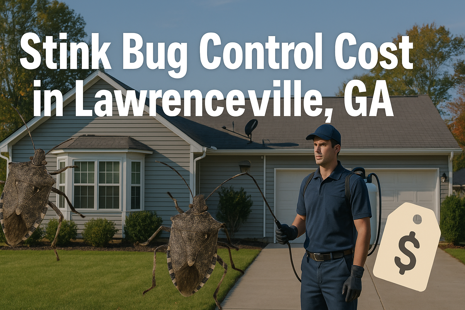 How much does stink bug control cost in Lawrenceville, Georgia?