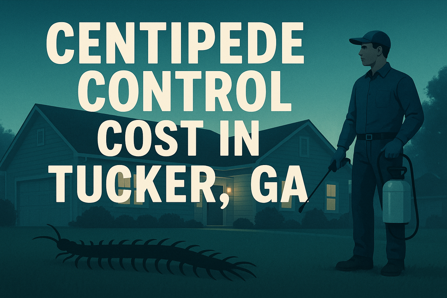 How much does centipede control cost in Tucker, Georgia?