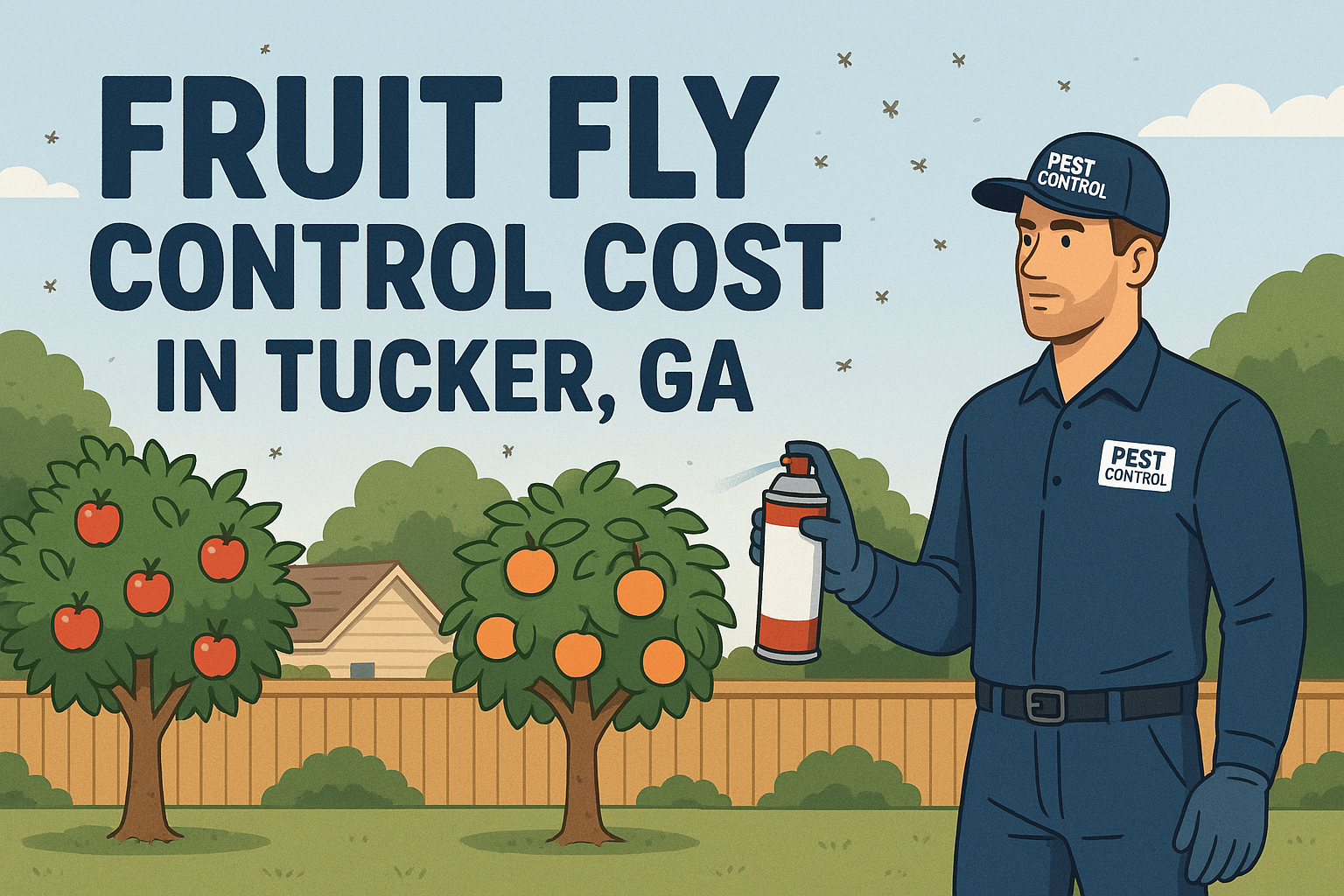 How much does fruit fly control cost in Tucker, Georgia?