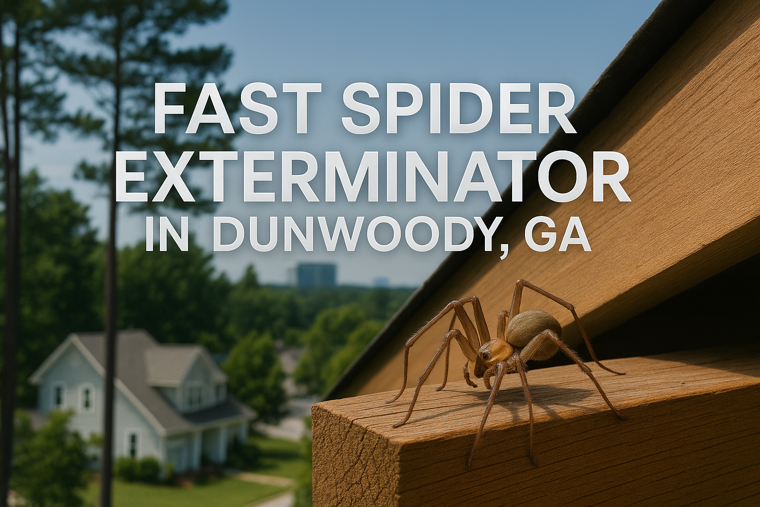 Fast Spider Exterminator in Dunwoody, GA: Quick Relief for Your Home