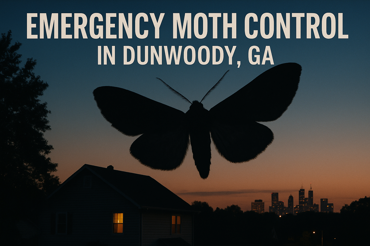 Emergency Moth Control in Dunwoody, Georgia: What to Do Right Now