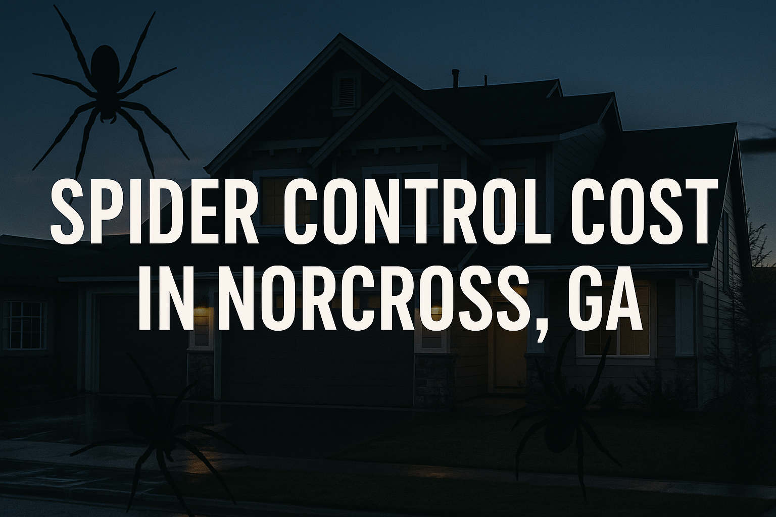 How much does spider control cost in Norcross, Georgia?