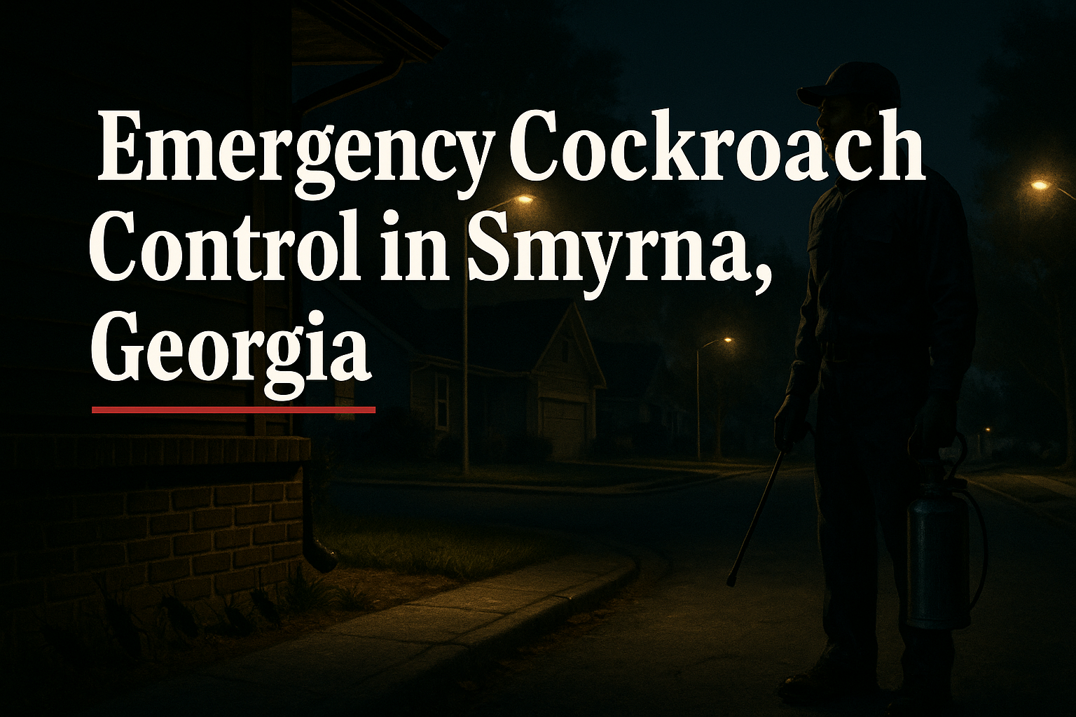 Emergency Cockroach Control in Smyrna, Georgia: What to Do Right Now