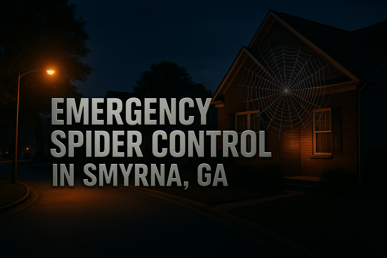 Emergency Spider Control in Smyrna, Georgia: What to Do Right Now