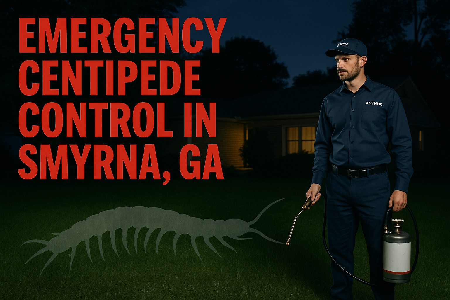 Emergency Centipede Control in Smyrna, Georgia: What to Do Right Now